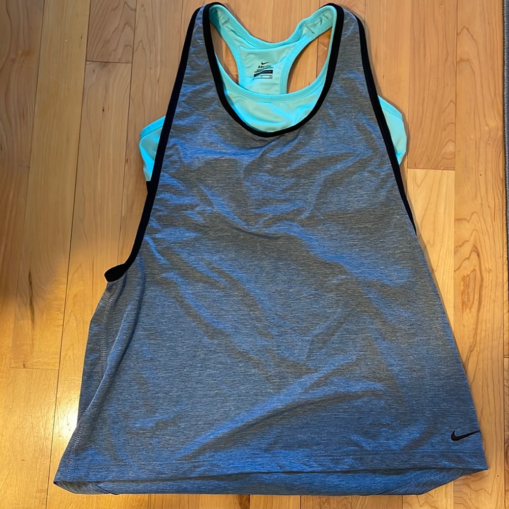 Nike Dri-Fit tank with built in bra size small